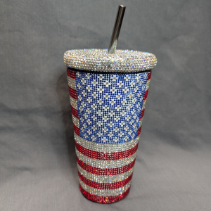 American Flag Tumbler